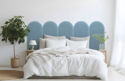 Panel Tapicerowany Magic Velvet Błękitny 30cm