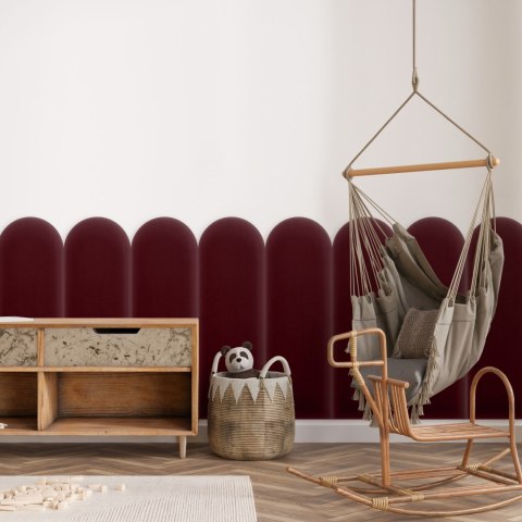 Panel Tapicerowany Magic Velvet Bordowy 20cm