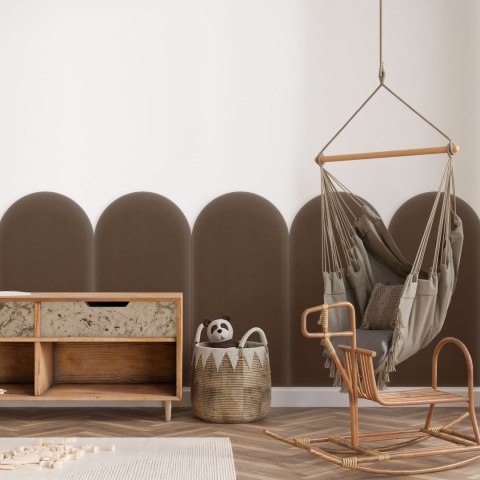 Panel Tapicerowany Magic Velvet Brązowy 30cm