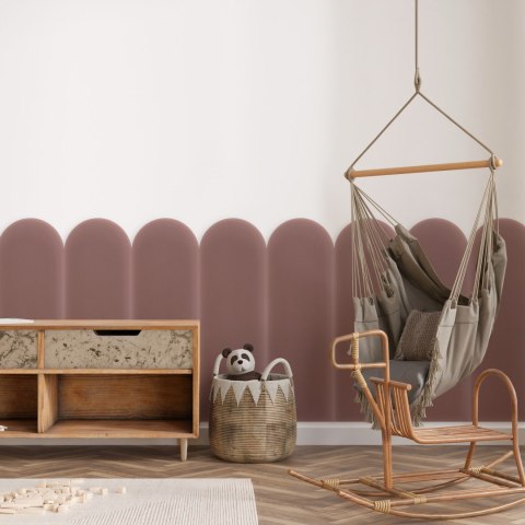 Panel Tapicerowany Magic Velvet Brudny Róż 20cm