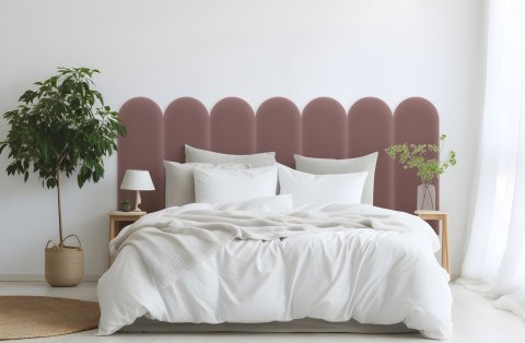 Panel Tapicerowany Magic Velvet Brudny Róż 20cm