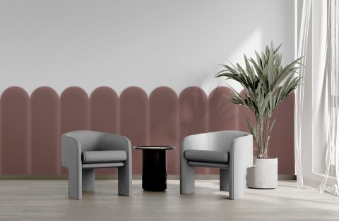 Panel Tapicerowany Magic Velvet Brudny Róż 20cm