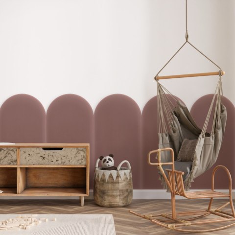 Panel Tapicerowany Magic Velvet Brudny Róż 30cm