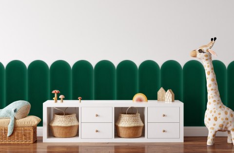 Panel Tapicerowany Magic Velvet Butelkowa Zieleń 20cm