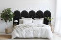 Panel Tapicerowany Magic Velvet Czarny 30cm