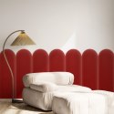 Panel Tapicerowany Magic Velvet Czerwony 20cm