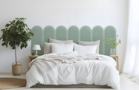 Panel Tapicerowany Magic Velvet Miętowy 20cm