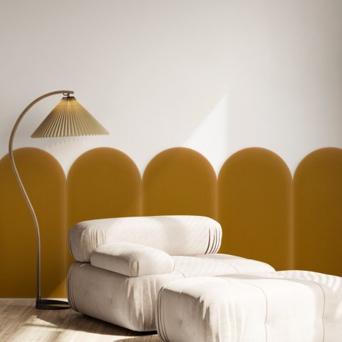 Panel Tapicerowany Magic Velvet Miodowy 30cm