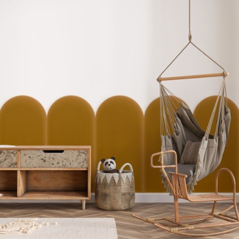 Panel Tapicerowany Magic Velvet Miodowy 30cm