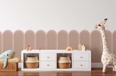 Panel Tapicerowany Magic Velvet Pudrowy Róż 20cm