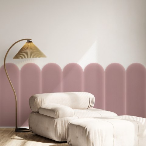 Panel Tapicerowany Magic Velvet Różowy 20cm