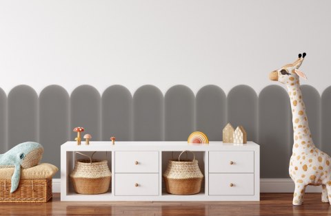 Panel Tapicerowany Magic Velvet Szary 20cm