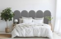 Panel Tapicerowany Magic Velvet Szary 30cm