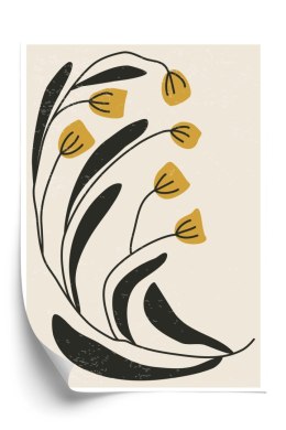 Plakat Botaniczna Ilustracja Z Kwiatami