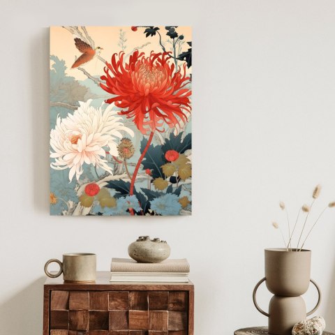 Plakat Chryzantemy W Stylu Japońskim