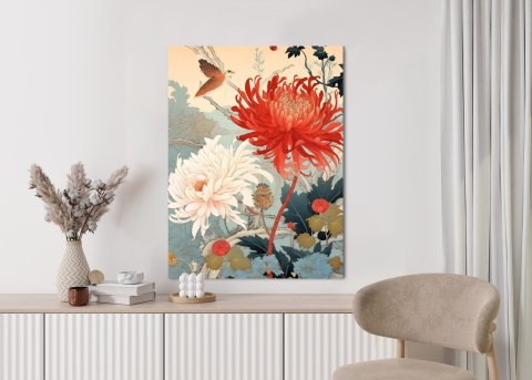 Plakat Chryzantemy W Stylu Japońskim