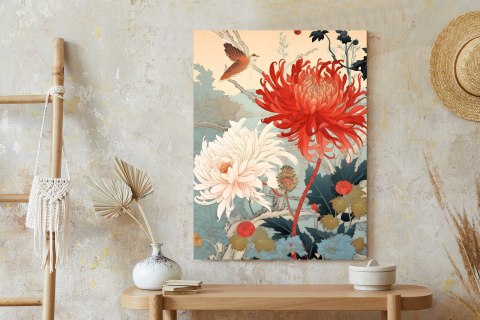 Plakat Chryzantemy W Stylu Japońskim