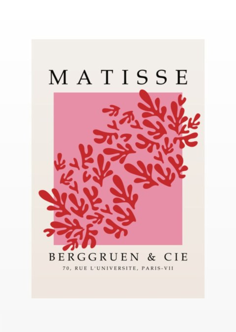 Plakat Dekoracja Botaniczna W Stylu Matisse