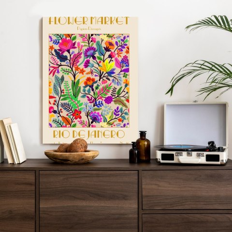 Plakat Kolorowe Kwiaty Targ Kwiatowy