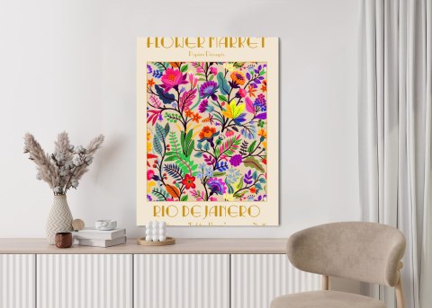 Plakat Kolorowe Kwiaty Targ Kwiatowy