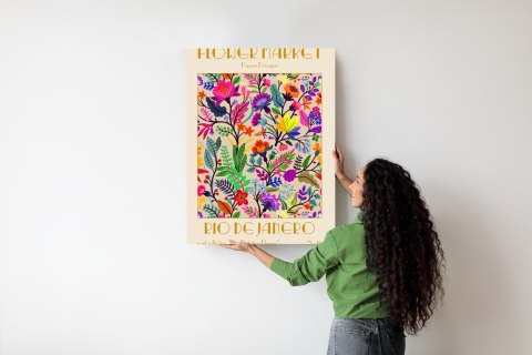 Plakat Kolorowe Kwiaty Targ Kwiatowy