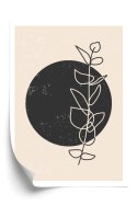 Plakat Minimalistyczna Gałązka I Koło
