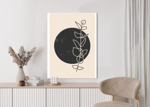 Plakat Minimalistyczna Gałązka I Koło