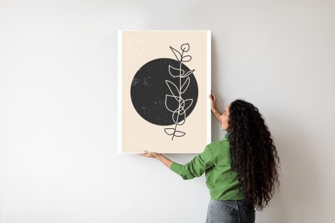 Plakat Minimalistyczna Gałązka I Koło
