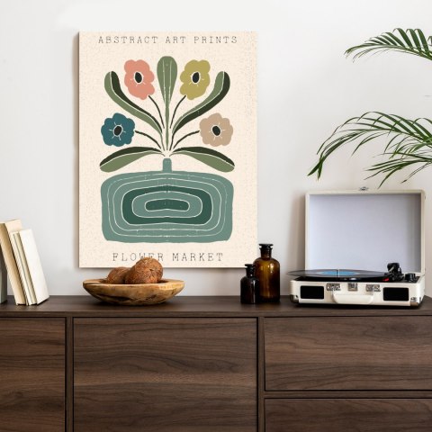 Plakat Nowoczesna Ilustracja Z Wazonem Kwiatów