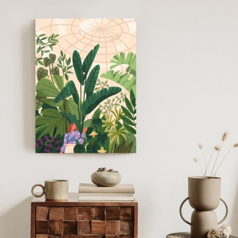 Plakat Szklarnia I Egzotyczne Rośliny