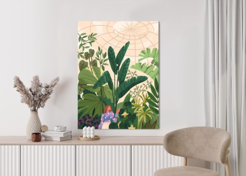 Plakat Szklarnia I Egzotyczne Rośliny