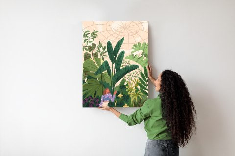 Plakat Szklarnia I Egzotyczne Rośliny