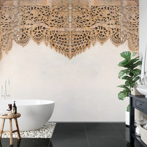 Fototapeta Drewniane Dalekowschodnie Ornamenty