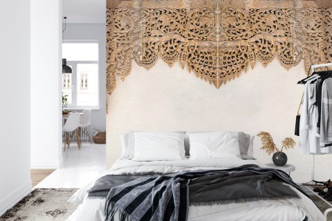 Fototapeta Drewniane Dalekowschodnie Ornamenty