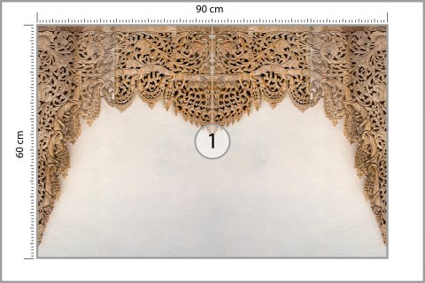 Fototapeta Drewniane Dalekowschodnie Ornamenty