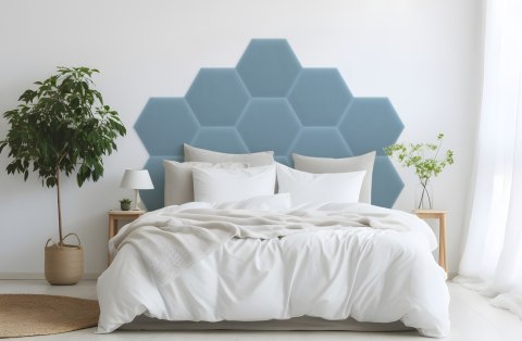 Panel Tapicerowany Magic Velvet Błękitny