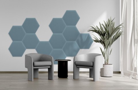 Panel Tapicerowany Magic Velvet Błękitny