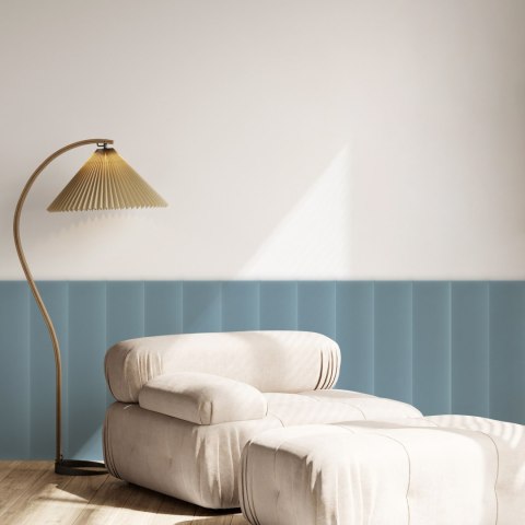 Panel Tapicerowany Magic Velvet Błękitny