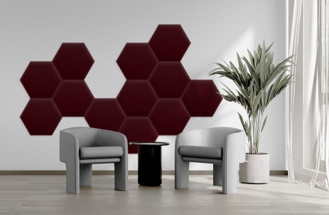 Panel Tapicerowany Magic Velvet Bordowy