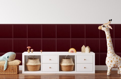 Panel Tapicerowany Magic Velvet Bordowy