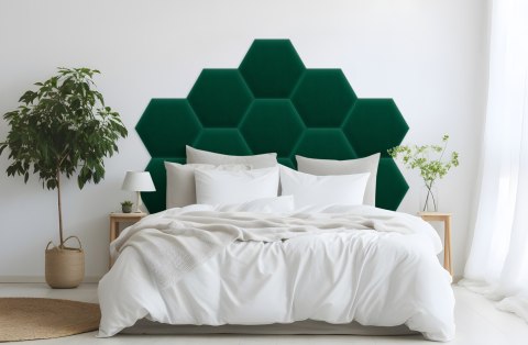 Panel Tapicerowany Magic Velvet Butelkowa Zieleń