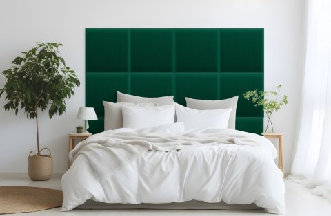 Panel Tapicerowany Magic Velvet Butelkowa Zieleń