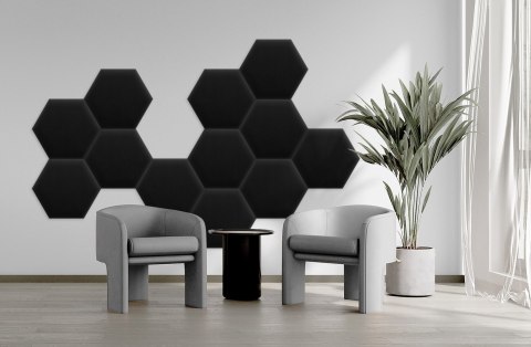 Panel Tapicerowany Magic Velvet Czarny