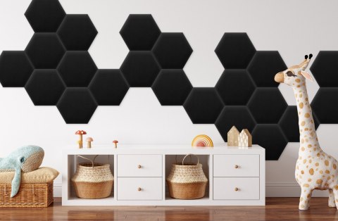 Panel Tapicerowany Magic Velvet Czarny