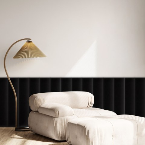 Panel Tapicerowany Magic Velvet Czarny