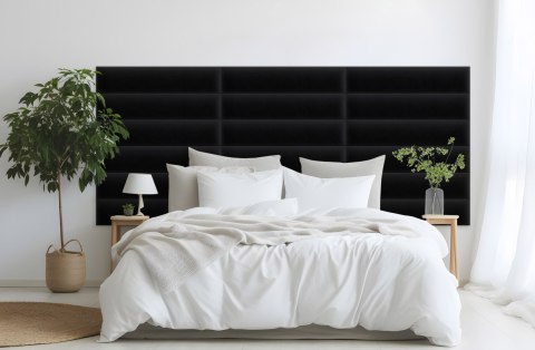 Panel Tapicerowany Magic Velvet Czarny