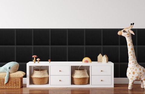 Panel Tapicerowany Magic Velvet Czarny