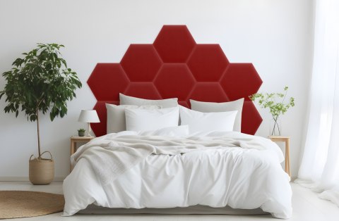 Panel Tapicerowany Magic Velvet Czerwony