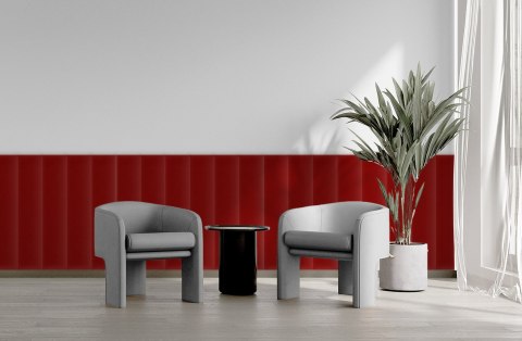 Panel Tapicerowany Magic Velvet Czerwony