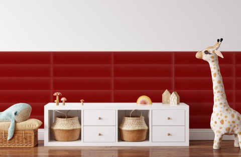Panel Tapicerowany Magic Velvet Czerwony